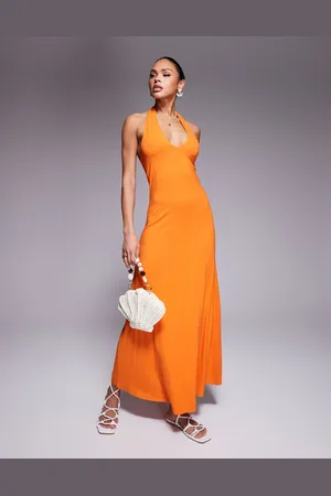 ASOS Halter maxi dress in