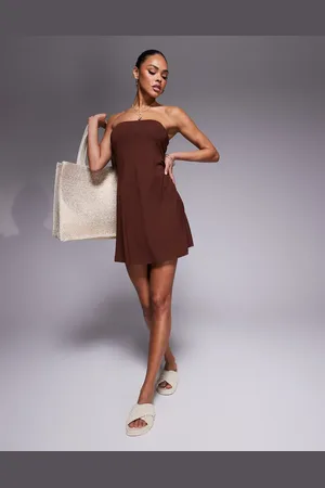 ASOS Bandeau mini swing dress in
