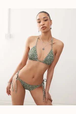 Lacoste Co-ord bikini bottoms with all over croc print