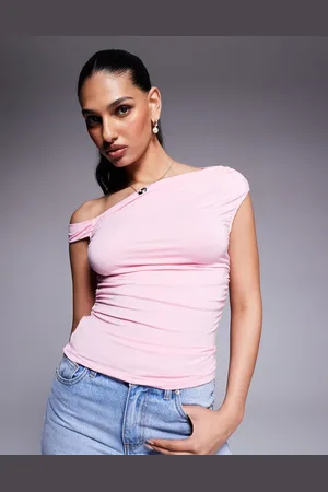 Princess Polly Double layered slinky off shoulder top in