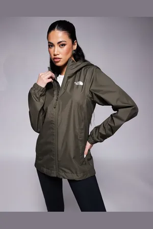 The North Face Quest waterproof logo jacket in khaki
