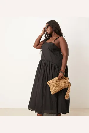 ASOS ASOS DESIGN Curve dropped waist maxi dress in
