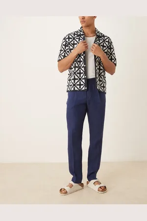 MANGO Tailored linen trouser in