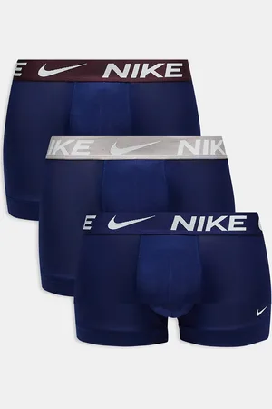 Nike Dri-Fit Essential Microfibre 3 pack trunks in with contrast waistbands