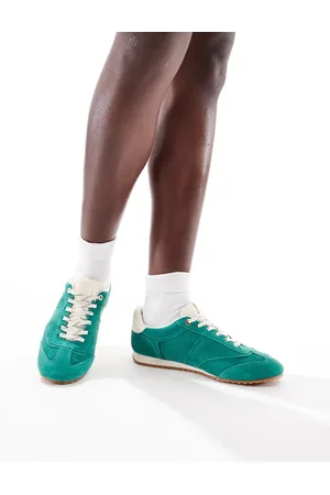 Stradivarius Trainer in leather suede