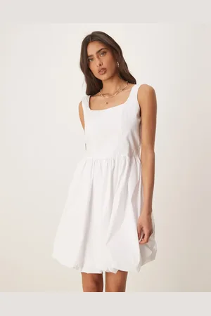 JDY Bubble hem mini dress in
