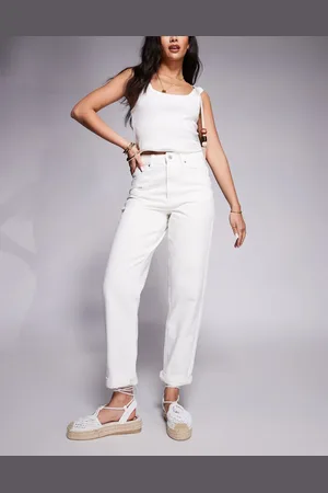 ASOS High rise relaxed mom jeans in