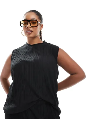 VERO MODA Plisse sleeveless top co-ord in