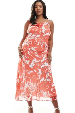 VERO MODA Cowl neck maxi cami dress in floral print
