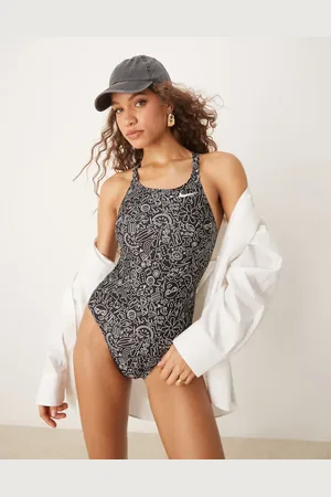 Nike Nike Hydrastrong fastback tight fit performance swimsuit in print