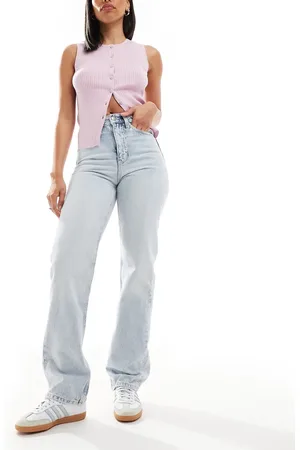 Calvin Klein High rise straight jeans in light wash