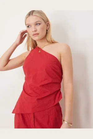 ASOS Tailored flower textured off the shoulder top co-ord in