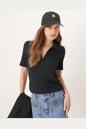 Abercrombie & Fitch Collar detail v neck polo in