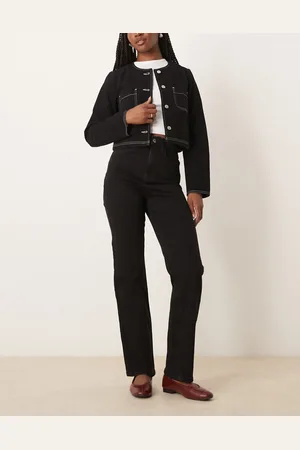 ASOS Comfort stretch straight leg jean with twisted seam in