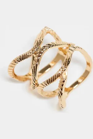 ASOS Ring with twisted detailing in tone