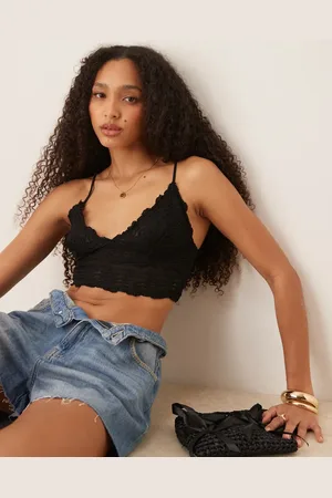 Free People Amina ruffled bralette in