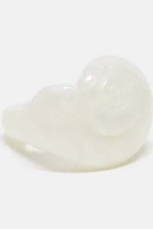 Reclaimed Unisex plastic shell ring in