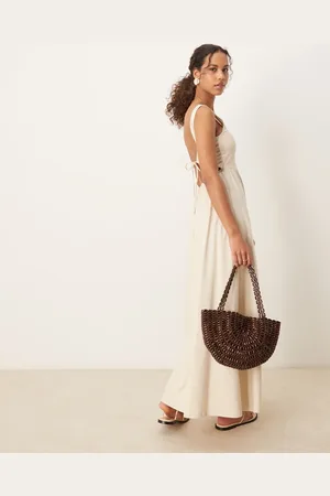 ASOS Square neck micro bust maxi dress in