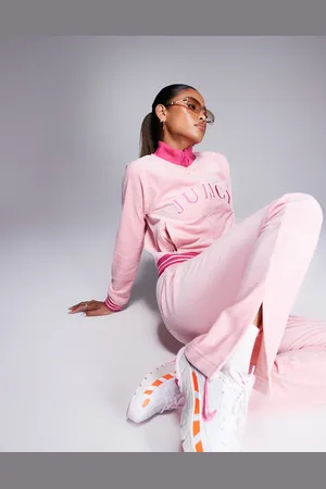 Juicy Couture Velour collegiate joggers co-ord in baby