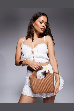 River Island Raffia mini bag in