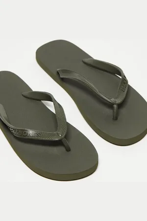 JACK & JONES Logo flip flop in khaki
