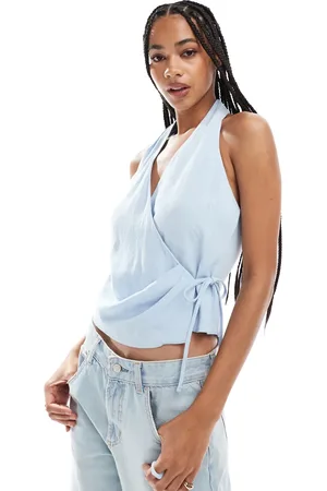 ASOS Sleeveless wrap tie side top