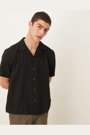 Abercrombie & Fitch Short sleeve linen shirt in