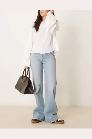 Free People Cerine relaxed bootcut jeans in light