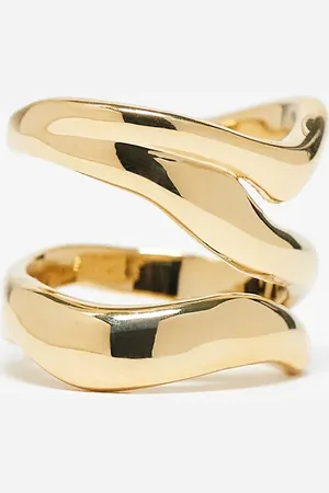 & OTHER STORIES Triple metal twist ring in