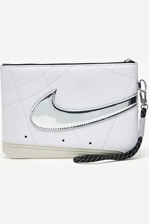 Nike Icon Blazer chrome large wristlet bag in and silver