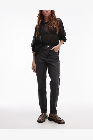 Topshop Hourglass original Mom high rise in washed