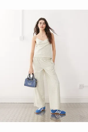 COLLUSION Balloon co-ord trousers in check
