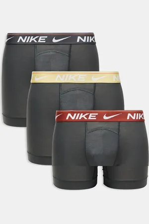 Nike Dri-Fit Ultra Comfort 3 pack boxer briefs in grey with contrast waistbands