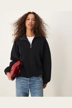 ASOS Polar fleece quarter zip through top in