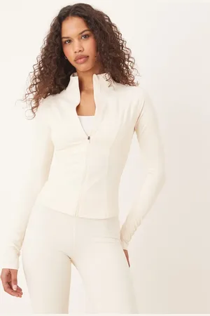 Tala Dayflex Zip Front Running Jacket in cream