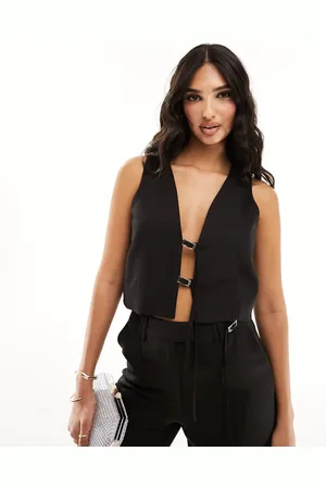 Kaiia Buckle detail waistcoat co-ord in