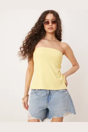 Abercrombie & Fitch Button detail tube top in