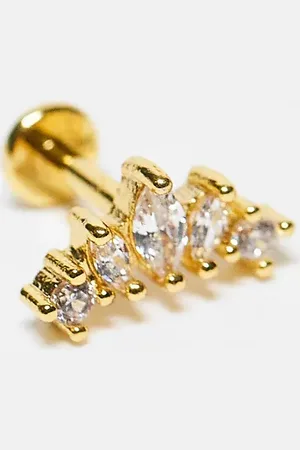 Kingsley Ryan Petal labret piercing earring in plated steel