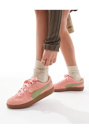 PUMA Palermo trainers in & green