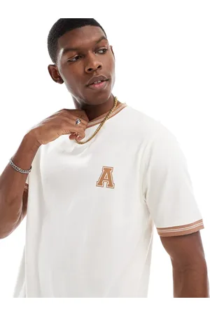 Another Influence Graphic ringer t-shirt in off