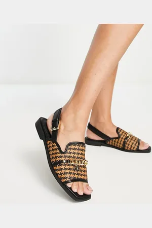 River Island Open toe sling back sandal in