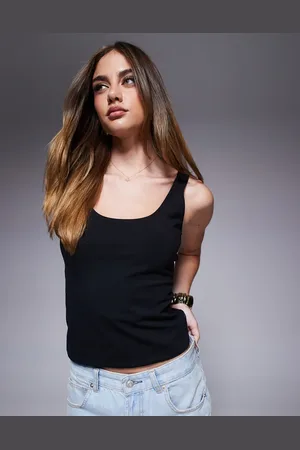 ASOS Double layer square neck vest top in