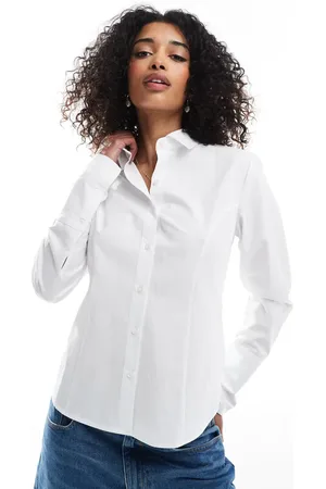 ASOS Tie back fitted shirt in