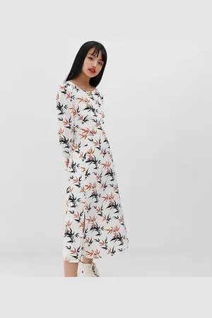 Glamorous Midi tea dress in palm print