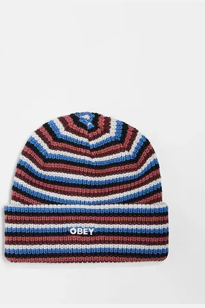 Obey Stripe future beanie in