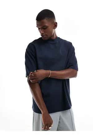 ASOS Heavyweight oversized high neck t-shirt in