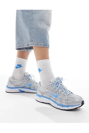 Nike P-6000 unisex trainers in blue and metallic