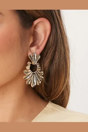 ASOS Stud earrings in door knocker style in textured tone
