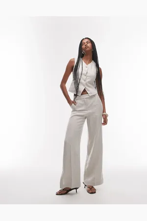 & OTHER STORIES Co-ord linen trousers in beige