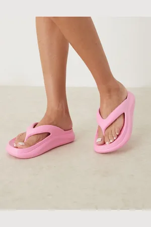 ASOS Fudge chunky flip flops sliders in